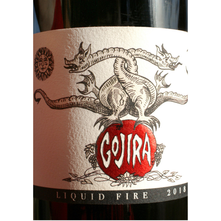 Bottle of Liquid Fire red